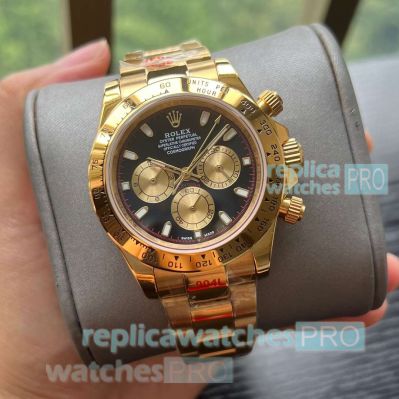 Copy Rolex Cosmo Daytona New Face Yellow Gold 904l Watches